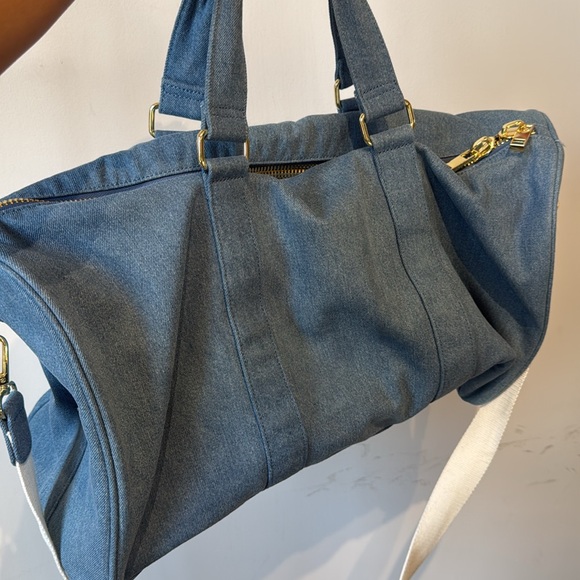 Stoney clover lane denim duffle bag with custom embroidery - Picture 2 of 14